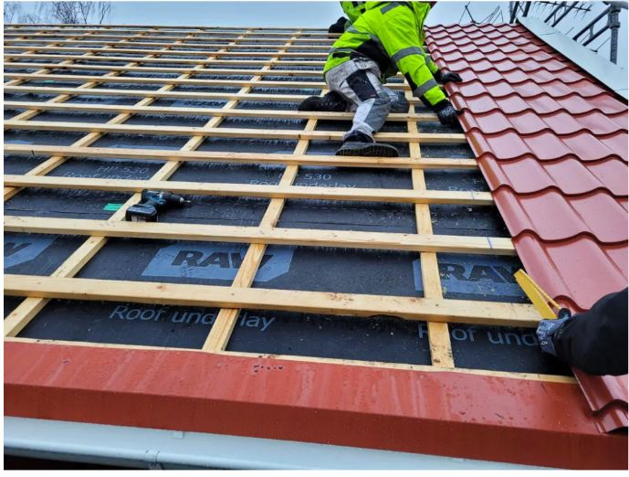 Takbyte – villa med nytt tak